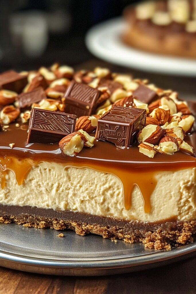 Snickers Cheesecake Delight