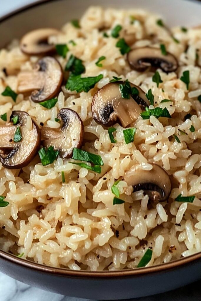 Garlic Butter & Mushroom Rice