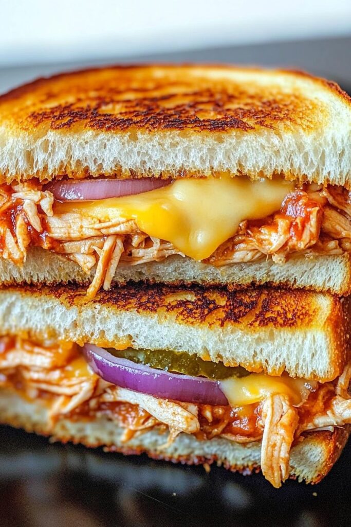 BBQ Chicken Grilled Cheese