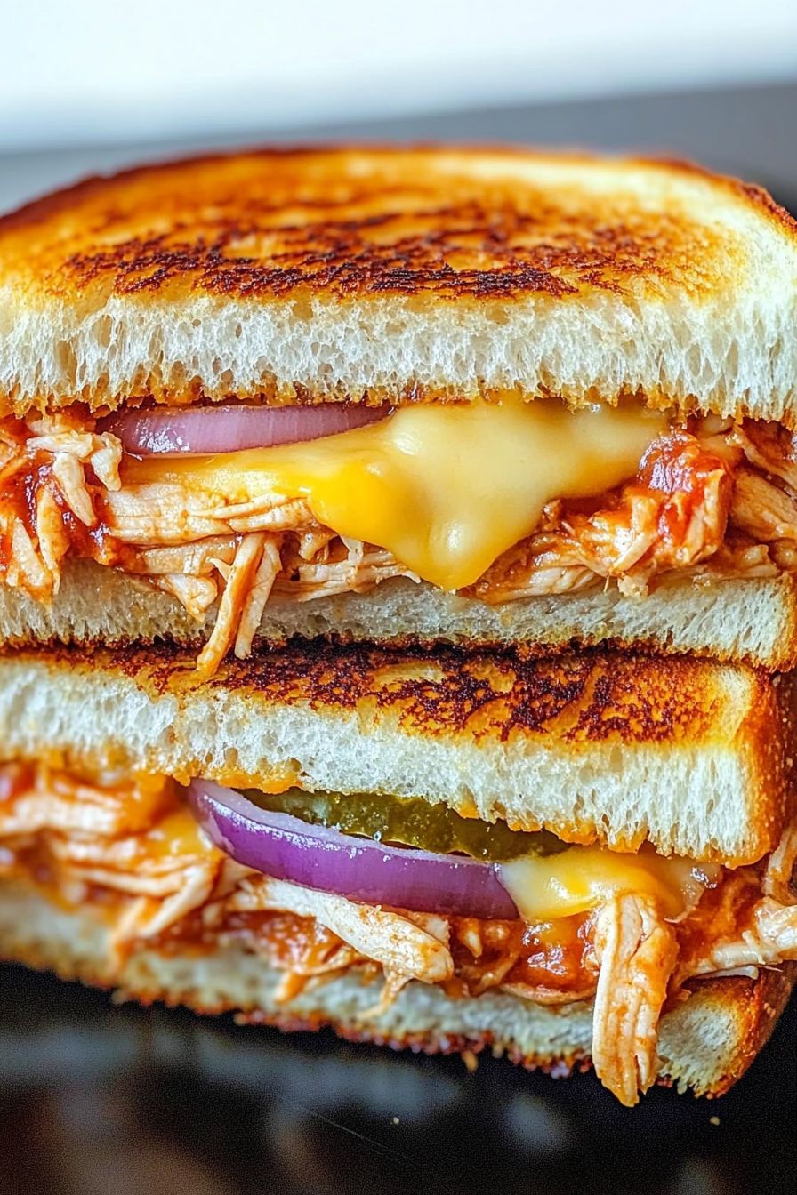 BBQ Chicken Grilled Cheese