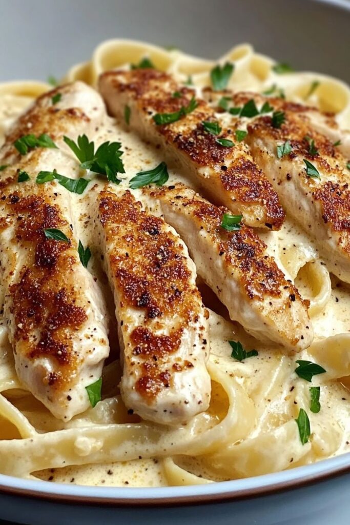 Cajun Chicken Fettuccine Alfredo